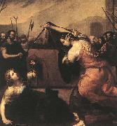 Jusepe de Ribera The Duel of Isabella de Carazzi and Diambra de Pottinella Sweden oil painting artist